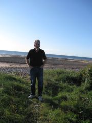 Peter and the beach.