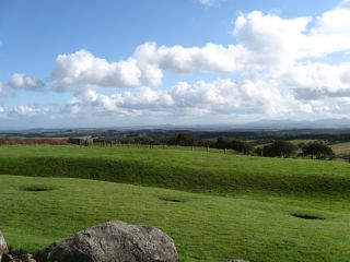 The mound is the highest thing for miles.