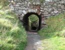 Double narrow entrances along the path.