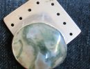 Agate with moss effect