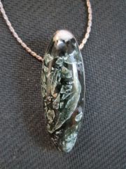 Beach stone - Dalasite with black matrix.