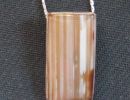 Agate cut across the bands
