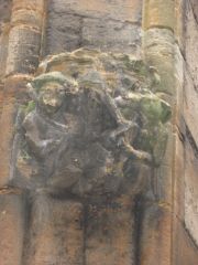 Detail on the fountain built around 1538 by James V.