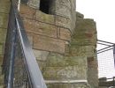 Crazy little steps up the outside of a viewing tower at the very top of the palace.