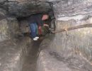 Tunnel under the castle created in 1546 seige to stop the enemy who was trying to tunnel under the wall.