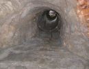 This is where the tunnel from outside the castle was started. Now it has a manhole cover on it..