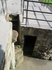 Door leading to the bottle prison room - short in height barely wide enough to go thru..